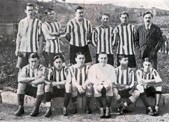 Selección argentina en 1915.