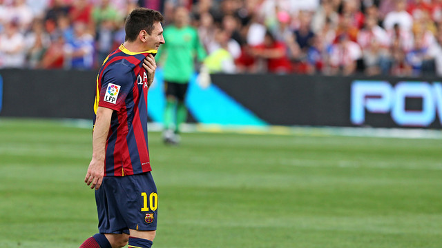 Messi lesionado Almería