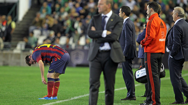 Messi lesión Betis